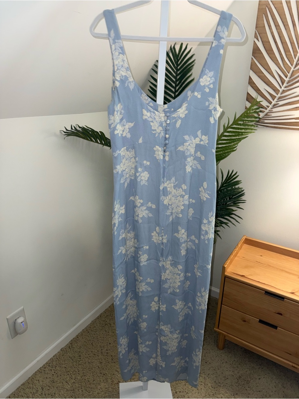 Reformation Liya Dress Bijou Blue‎ dress gown size 6 - Picture 7 of 8